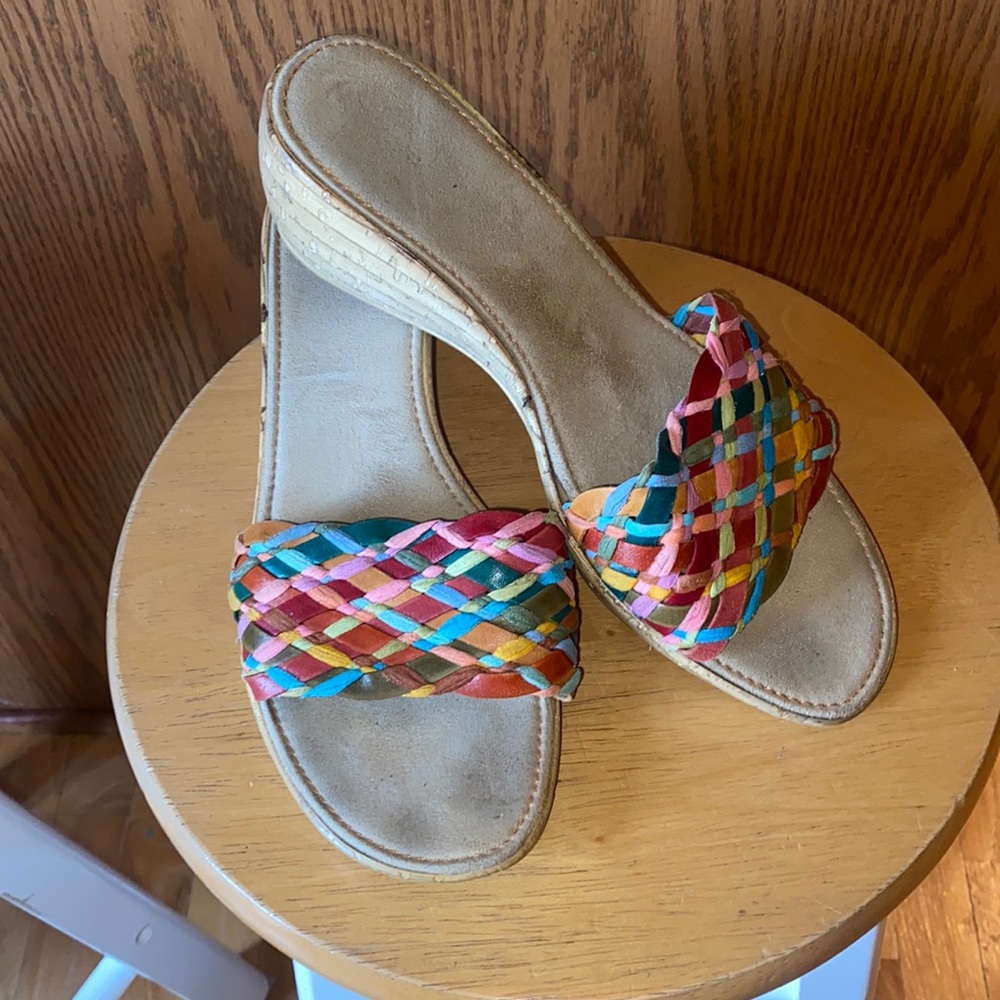 Leather Slide Sandals